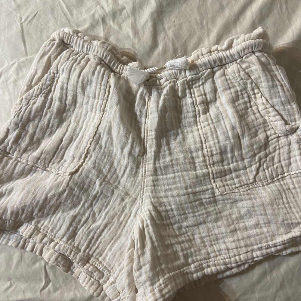 gap linen shorts